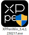 XP-PENのドライバexeファイル