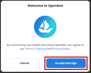 OpenSeaに接続する：OpenSeaに登録する方法