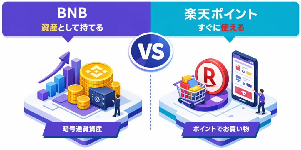 バイナンスジャパンカードと一般カード（楽天カード）の違い